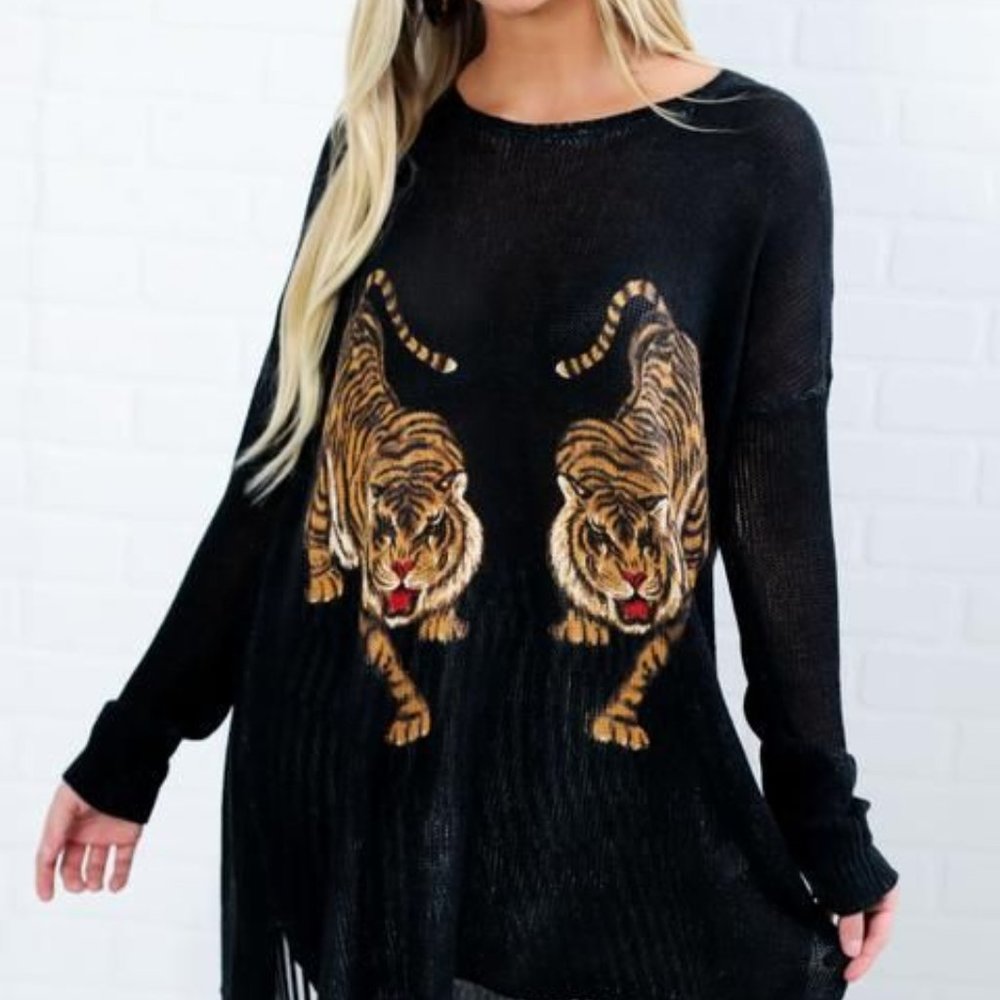 IN SEARCH OF: Show Me Your Mumu Dancing Tiger Knit
